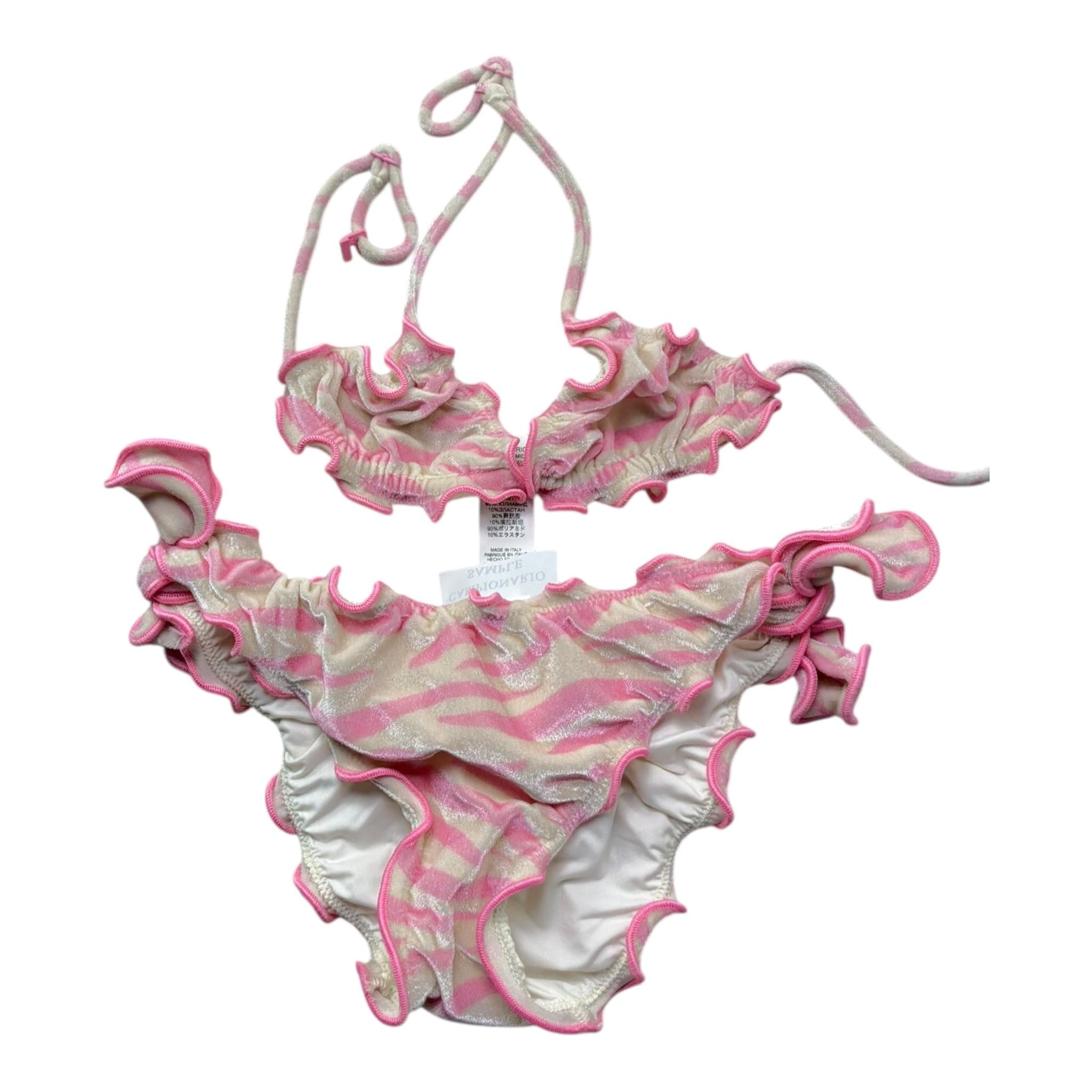 Saint Barth Costume 2 Pezzi Slip-Triangolo per Bambina 00579L PANNA SAINT BARTH 