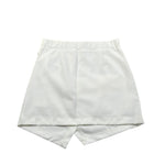 Y-Clu Gonna Tinta Unita con Elastico In Vita per Bambina Y19046 BIANCO Y-CLU 