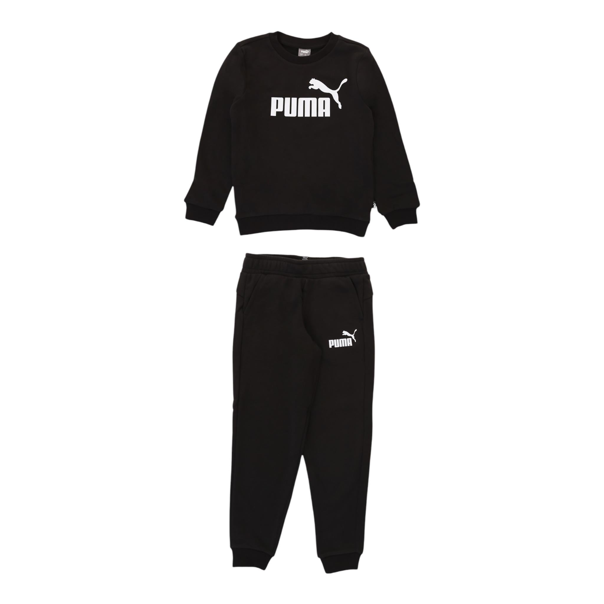 PUMA completo 2 pezzi felpa-pantalone tinta unita Nero per Bambino 670884 NERO PUMA 