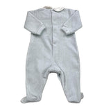 LALALU' tutina tinta unita con colletto in contrasto Azzurro per Neonata TCL01N AZZURRO LALALU' 