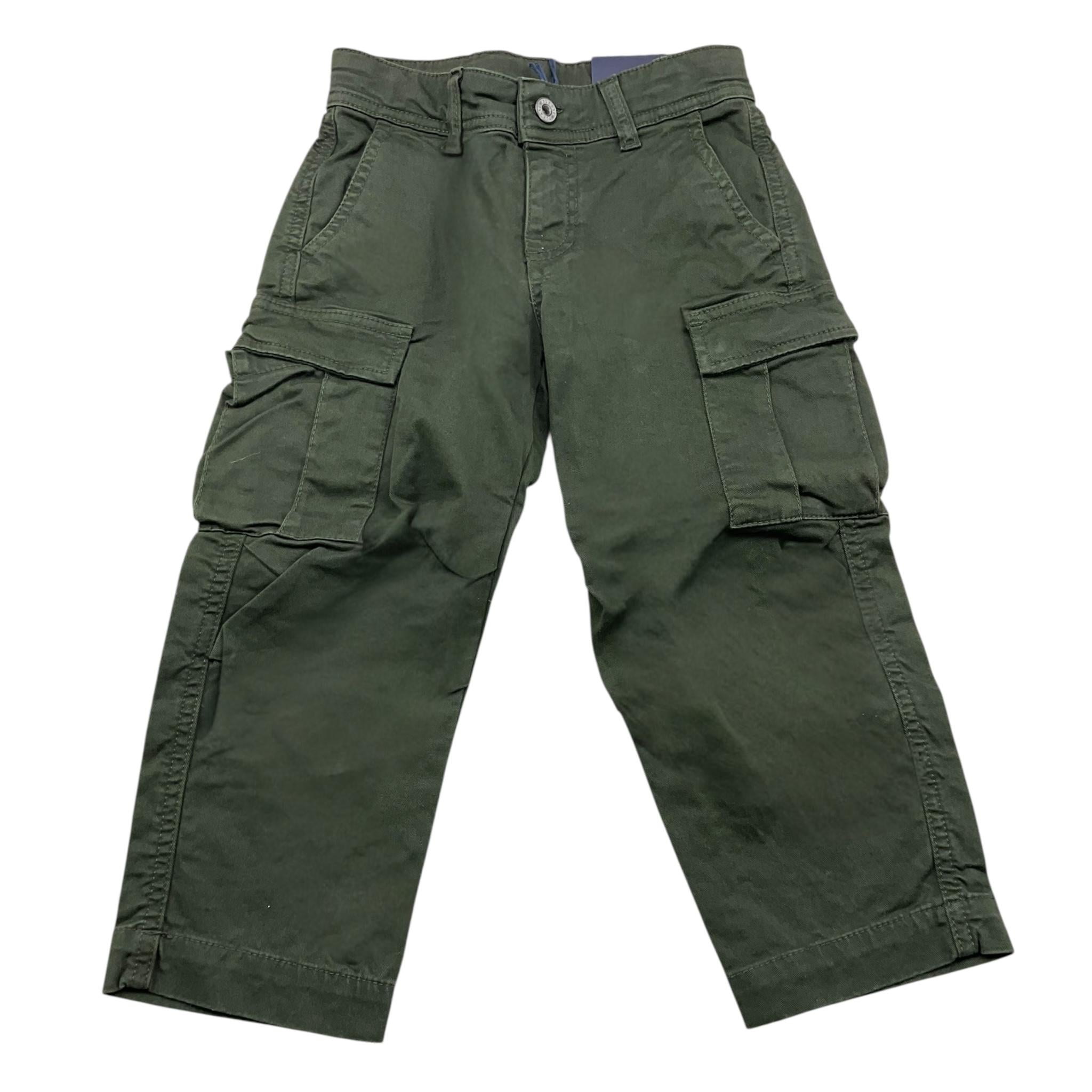 PLEASE pantalone tinta unita con tasconi Verde per Bambino PHS7132B66 VERDE PLEASE 