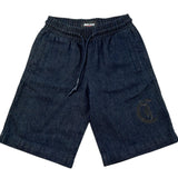 Just Cavalli Bermuda Tinta Unita In Denim per Bambino JBP26185BE BLU JUST CAVALLI 