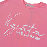 Gaelle Abito tinta unita con Stampa Rosa per Bambina 2746V00496 ROSA GAELLE 
