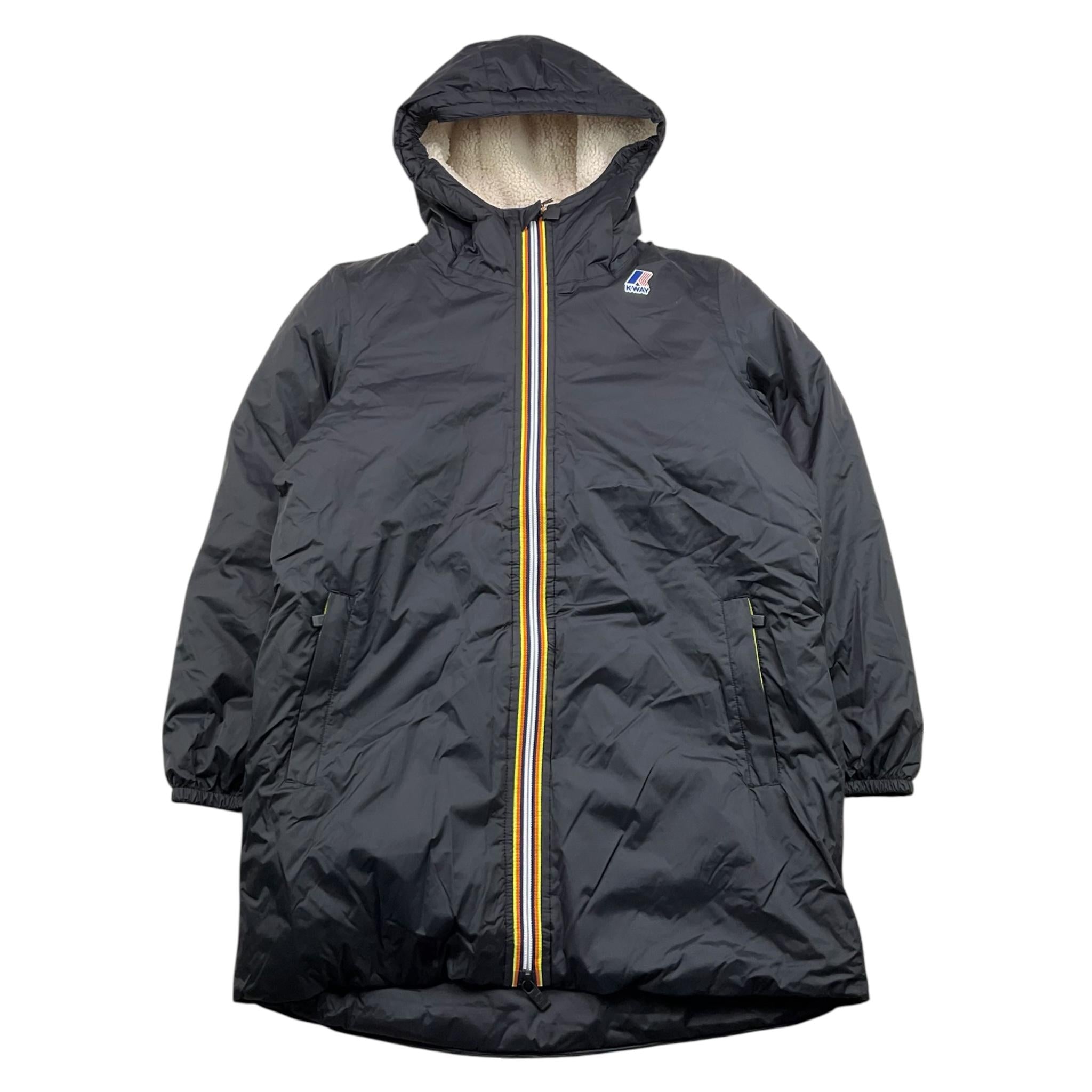 K-WAY giubbino tinta unita con pelliccia interna Nero per Bambino K71219W NERO K-WAY 