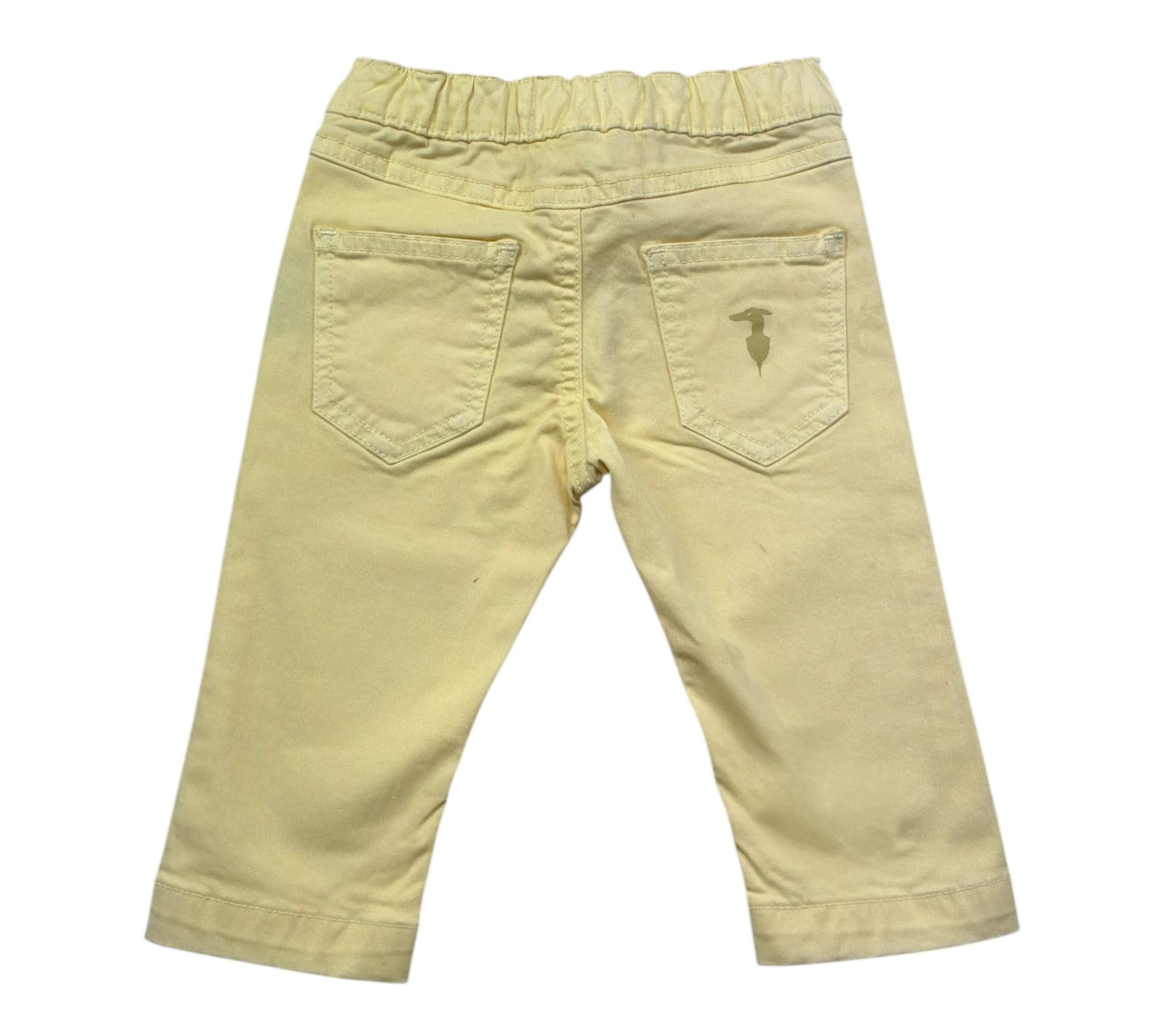 Trussardi Pantalone Tinta Unita con Elastico In Vita per Neonato TIP26025PA GIALLO TRUSSARDI 