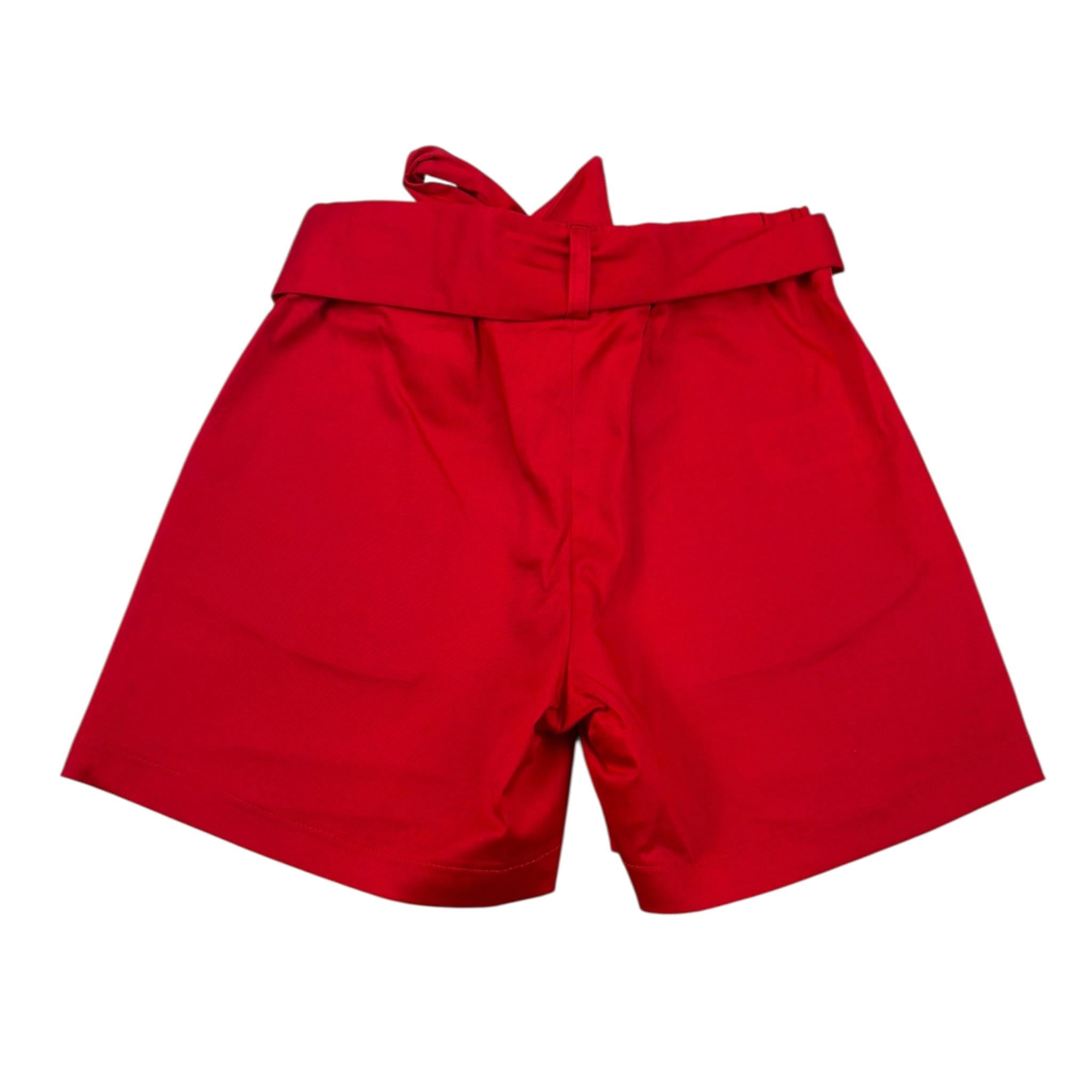 Vicolo Short Tinta Unita con Cinturino per Bambina 3146S00344X ROSSO VICOLO 