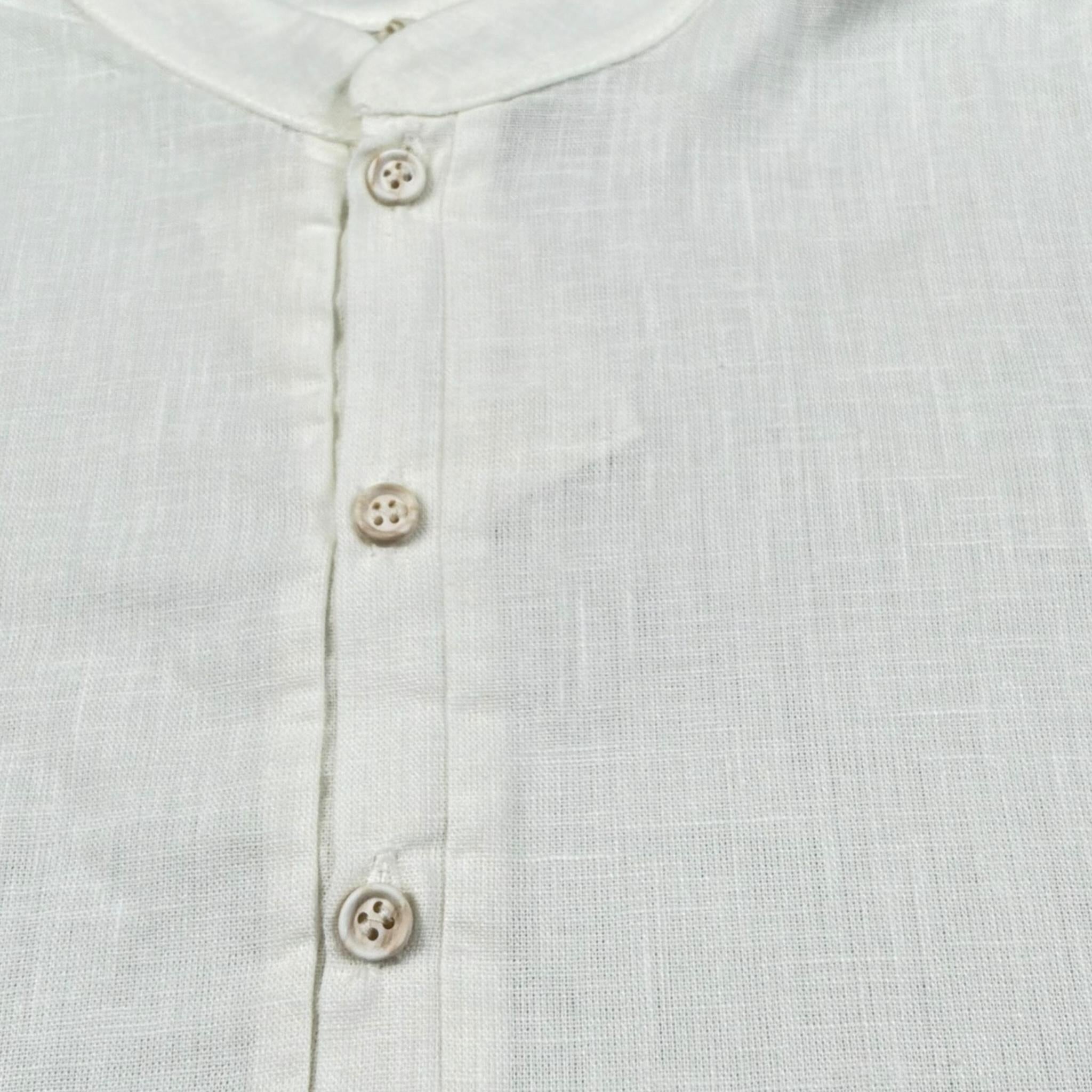 Petit Indi camicia Mezza Manica Girocollo Tinta Unita  per Bambino SS25BK7120X BIANCO PETIT INDI 