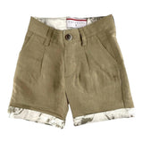 Cesare Paciotti Bermuda Einfarbig mit verstellbarer Taille Beige für Jungen
