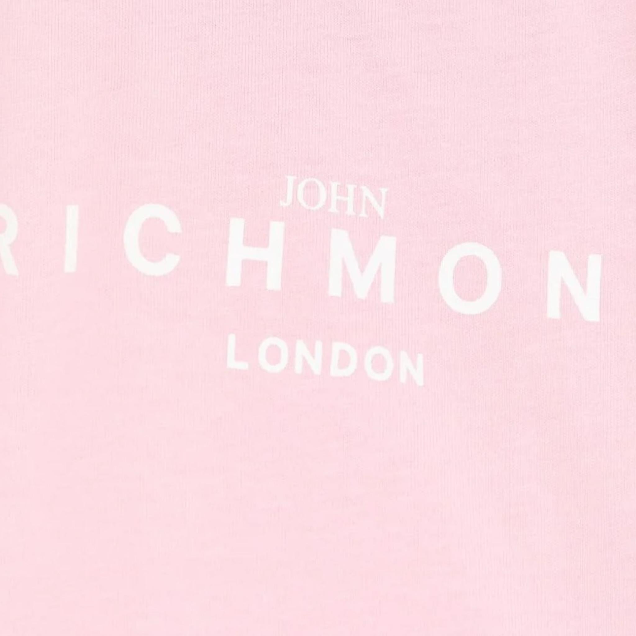 John Richmond T-Shirt Girocollo Tinta Unita con Stampa per Neonata RIP25002TSXXXX ROSA JOHN RICHMOND 