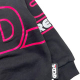 GCDS felpa tinta unita girocollo con stampa Nero per Neonata 028773 NERO GCDS 