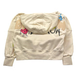 BARROW KIDS felpa tinta unita con cappuccio e stampa Beige per Bambina F4BKJGHS143 BEIGE BARROW KIDS 