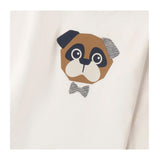 I DO shirt girocollo tina unita con stampa cane Panna per Bambino 4A465 PANNA I DO 