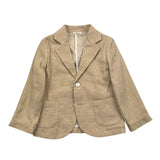 Le Bebe‘ Beige einfarbige Jacke für Neugeborene