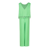 Liu Jo Tuta Tinta Unita con Frange per Bambina GA5134X VERDE LIU JO 