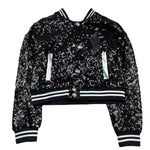 John Richmond Giubbino Tinta Unita Paillettato per Bambina RGP26047GB NERO JOHN RICHMOND 