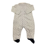 Trussardi Tutina Manica Lunga Stampa Fantasia per Neonato TLA23001TU BIANCO TRUSSARDI 