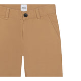 Boss Pantalone tinta unita con Girovita Regolabile Beige per Bambino J50673X BEIGE BOSS 