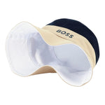 Boss Cappello Modello Pescatore Bicolore con Logo per Neonato J51698 BLU/BEIGE BOSS 