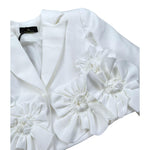 Fun & Fun Giacca Tinta Unita con Applicazioni per Bambina FNCBJK00989X BIANCO FUN & FUN 