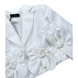 Fun & Fun Giacca Tinta Unita con Applicazioni per Bambina FNCBJK00989X BIANCO FUN & FUN 