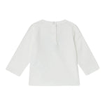 LIU JO shirt girocollo tinta unita con stampa brillantinata Panna per Neonata HF4055X PANNA LIU JO 