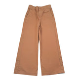 Please Pantalone Tinta Unita A Palazzo per Bambina PH12312G73 MARRONE PLEASE 