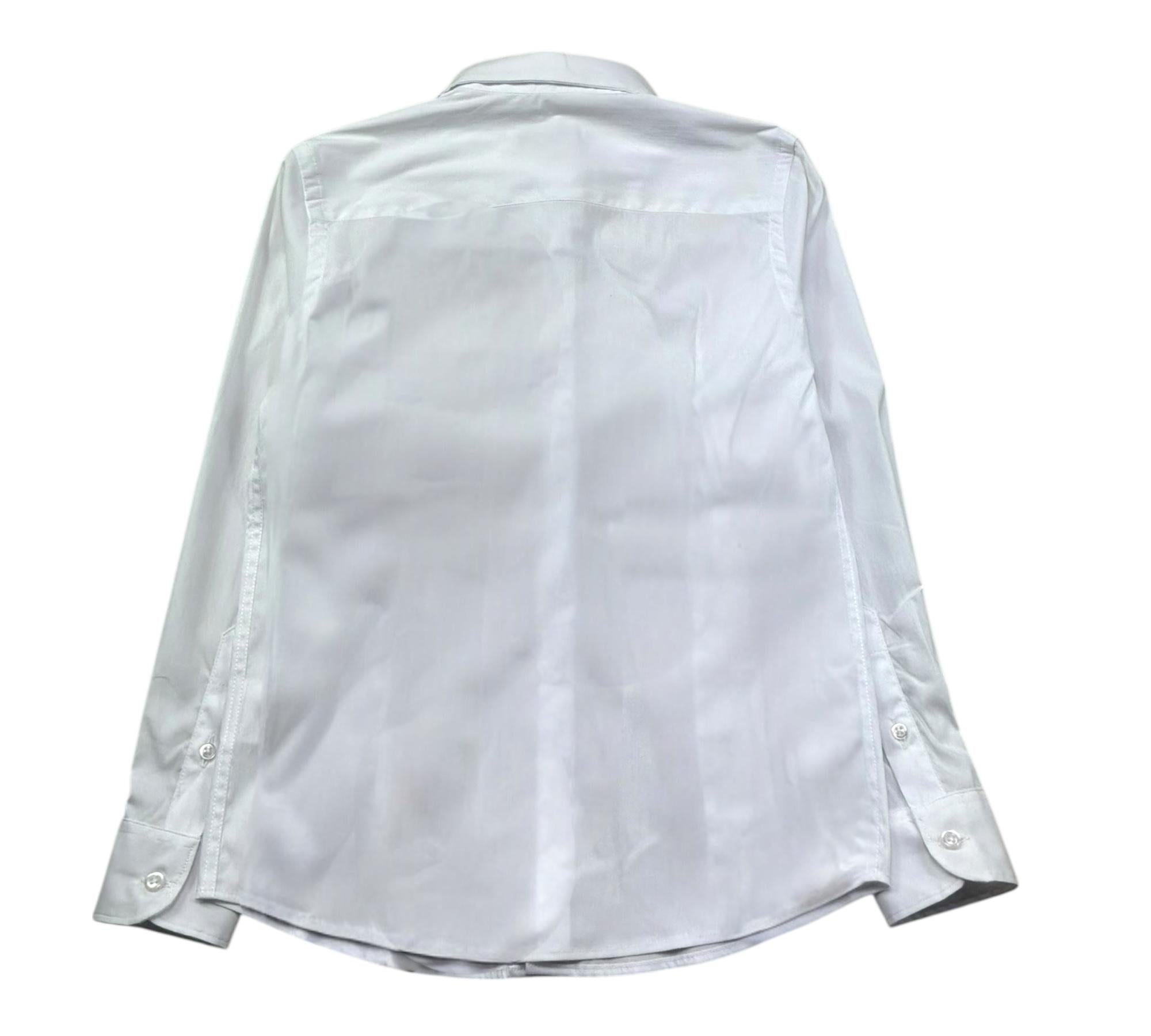 Paolo Pecora Camicia Manica Lunga Tinta Unita per Bambino PP4226 BIANCO PAOLO PECORA 