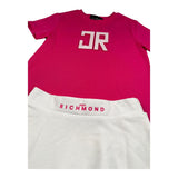 John Richmond Completo 2 Pezzi T-Shirt-Gonna Bicolore per Bambina RGP26005CJ FUXIA/BIANCO JOHN RICHMOND 