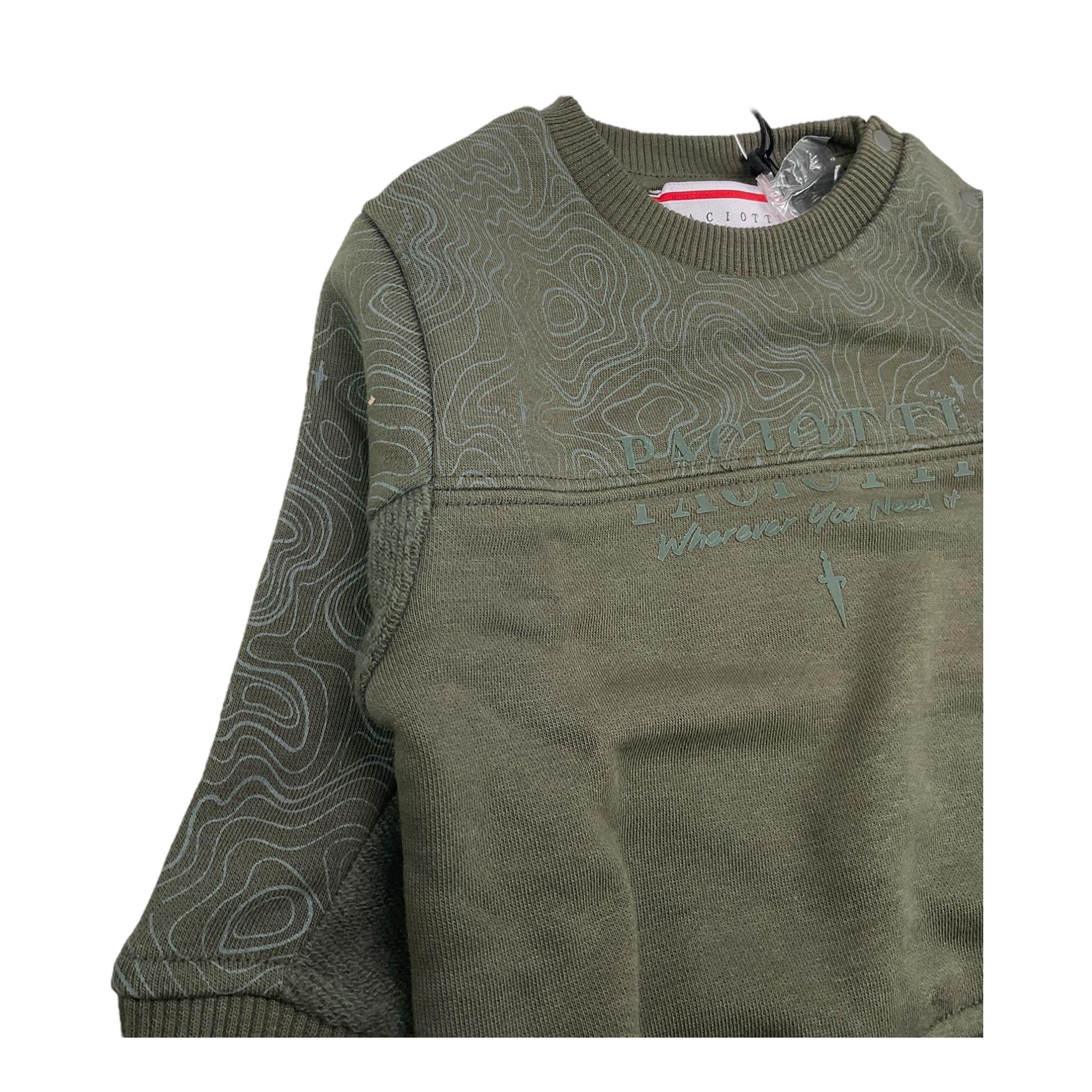 CESARE PACIOTTI completo 2 pezzi felpa-pantalone tinta unita Verde per Neonato MFP5354BBX VERDE CESARE PACIOTTI 