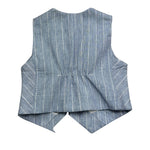 Manuel & Frank Gilet Tinta Unita con Fantasia per Bambino MF5193B AZZURRO MANUEL & FRANK 