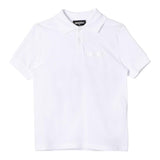 Dsquared2 Poloshirt einfarbig mit Print weiß für Jungen