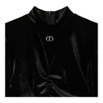 TWINSET abito tinta unita in velluto Nero per Bambina 242GJ2100 NERO TWINSET 