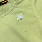 K-Way T-Shirt Girocollo Tinta Unita con Logo per Neonato K4125LWX VERDE ACIDO K-WAY 