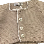 Colibri Completo 2 Pezzi Coprispalle-Salopette Tinta Unita per Neonata CORDA BEIGE COLIBRI 