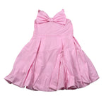 M+E' Abito Giromanica Tinta Unita con Fiocco per Bambina UE1266 ROSA M+E' 
