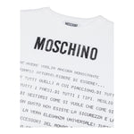 Moschino T-Shirt Girocollo Tinta Unita con Stampa per Bambino HQM050 BIANCO MOSCHINO 