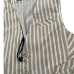 Manuel & Frank Gilet Tinta Unita con Bottoni E Fantasia A Righe per Neonato MF5155N BEIGE MANUEL & FRANK 
