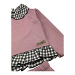 CALAMARO completo 2pz felpa-pantalone tinta unita con stampa Rosa per Bambina 11048J ROSA CALAMARO 