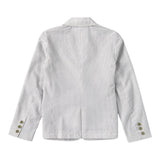 Guess Schlichte Jacke mit Knöpfen und Streifenmuster Weiß für Jungen