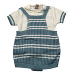 Marlu' Completo 2 Pezzi Maglia-Salopette per Neonato EB5230 BIANCO MARLU' 