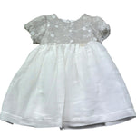Le Bebe Abito Mezza Manica Ceriomiale con Ricami per Neonata LBG6374 BIANCO LE BEBE 
