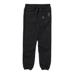 PHILIPPE PLEIN jeans tinta unita con elastico in vita e logo Nero per Bambino 2MP00S NERO PHILIPPE PLEIN 