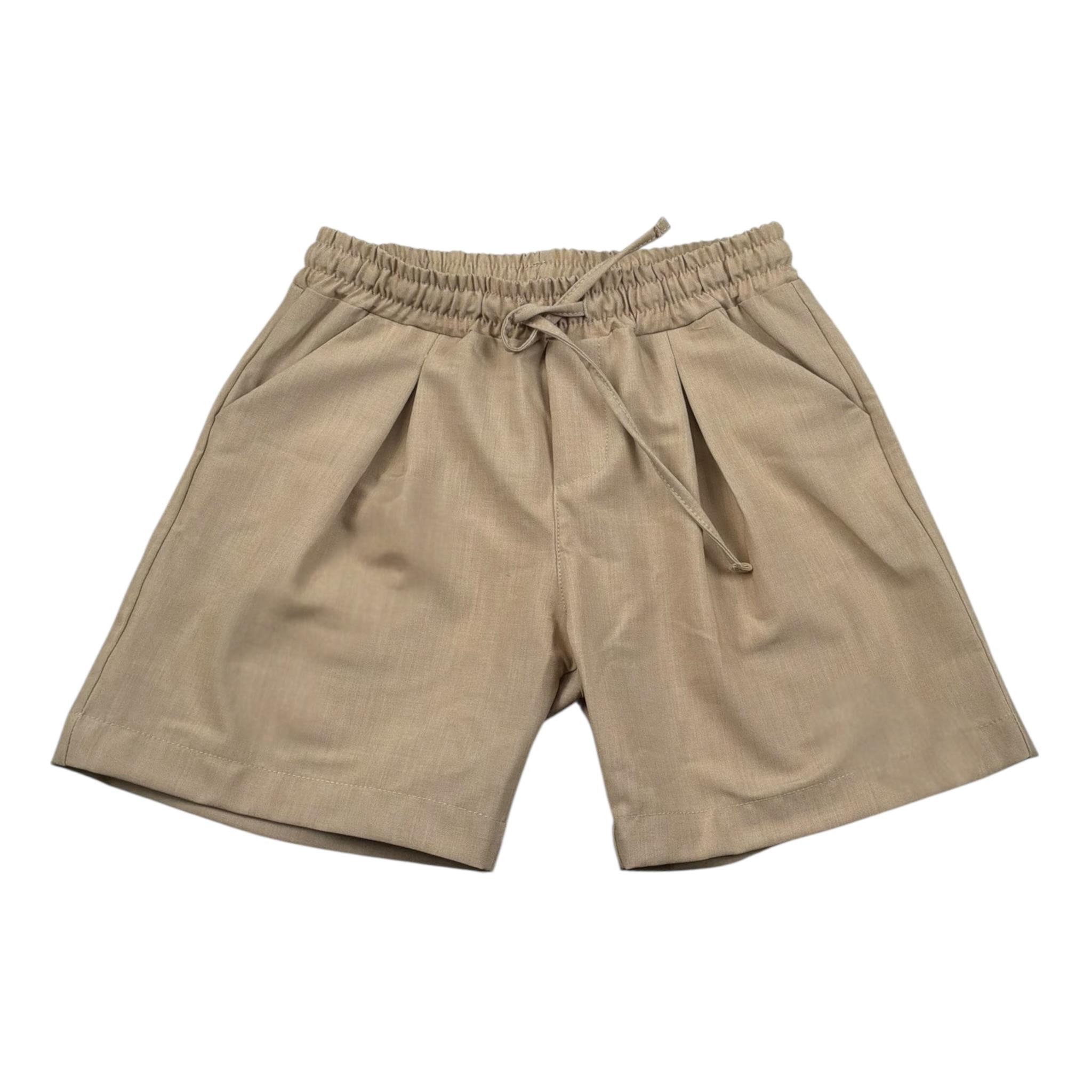 M+E' Bermuda tinta unita Cn Elastico In Vita Beige per Neonato UEM0549 BEIGE M+E' 