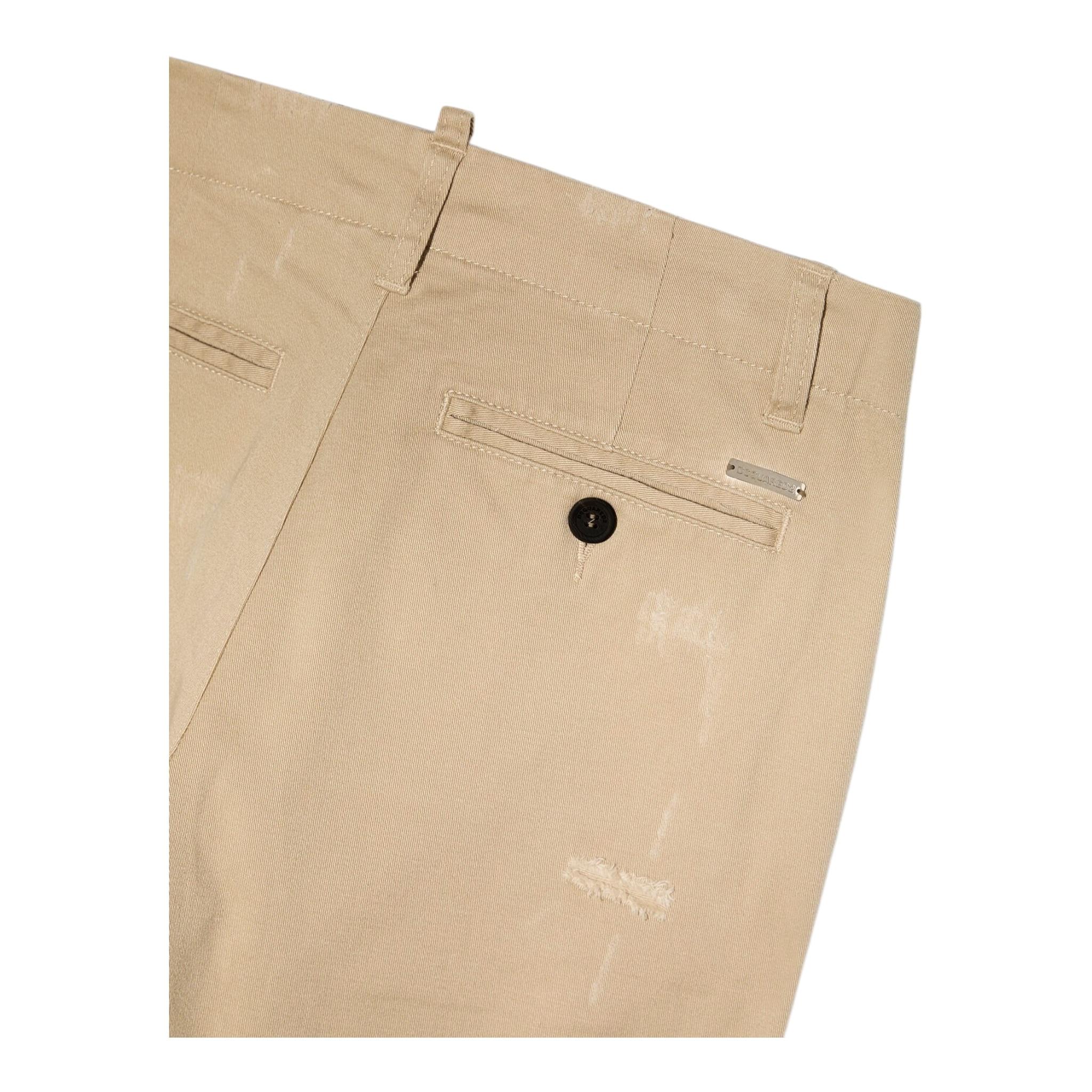 BALMAIN pantalone tinta unita cn toppe Beige per Bambino DQ1182 BEIGE BALMAIN 