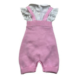 I Delfi Completo 2 Pezzi Camica-Salopette per Neonata 25P5049 ROSA I DELFI 