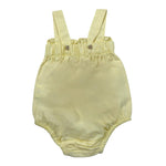 Babidu Pagliaccetto Tinta Unita con Ricami per Neonata 31403 GIALLO BABIDU 