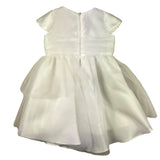 Miss Blumarine Halbarmkleid einfarbig mit weißem Tüll für Baby Mädchen