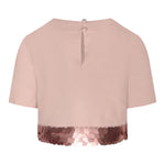 Fun & Fun Camicia Mezza Manica Tinta Unita Paillettes per Bambina FCJTRP01065 ROSA FUN & FUN 