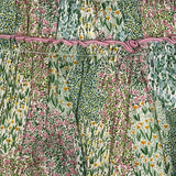 Yoedu Einfarbiges weißes Kleid mit Blumenmuster für Mädchen