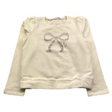 LIU JO felpa chiusa girocollo tnta unita con brillantini Panna per Bambina KF4108XX PANNA LIU JO 